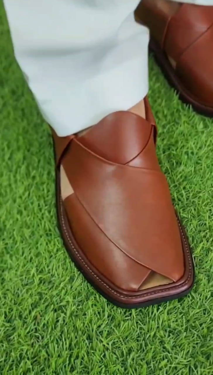 Smart Zalmi Brown Leather Chappal